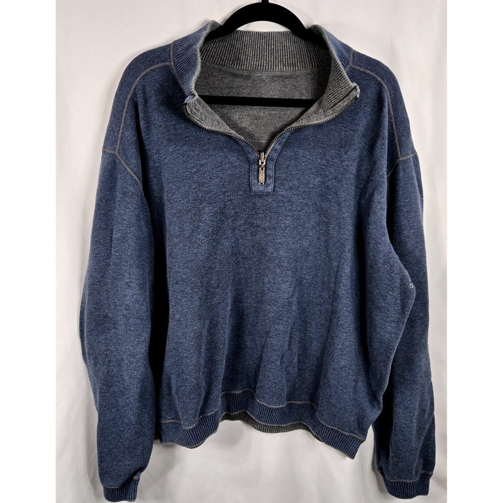 Carnoustie Blue Quarter Zip Pullover Sweater Mens Long Sleeve Golf‎ Knit Top XL